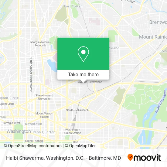 Halbi Shawarma map