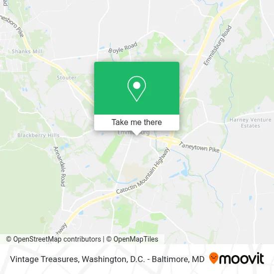Vintage Treasures map