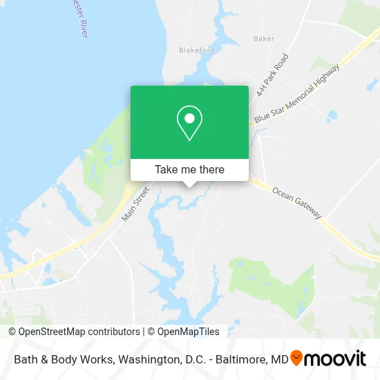 Bath & Body Works map