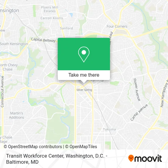 Transit Workforce Center map