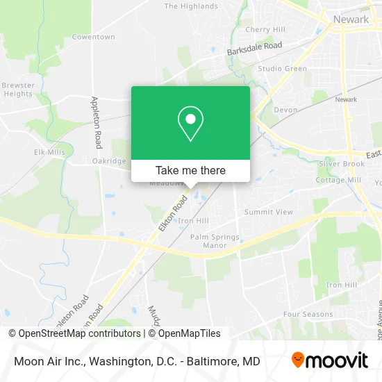 Moon Air Inc. map