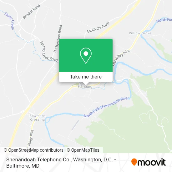 Shenandoah Telephone Co. map