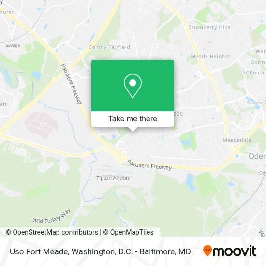 Uso Fort Meade map