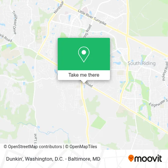 Dunkin' map