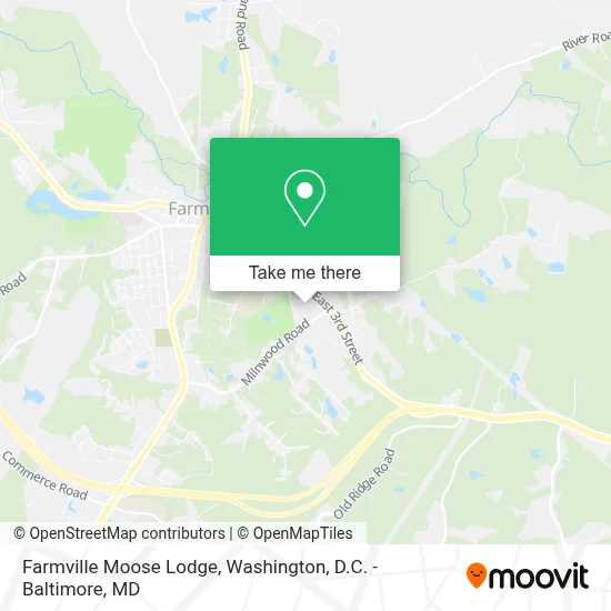 Farmville Moose Lodge map