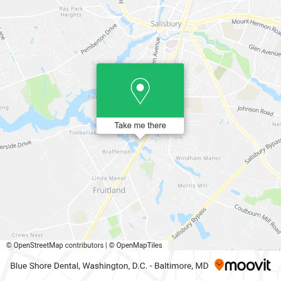 Blue Shore Dental map