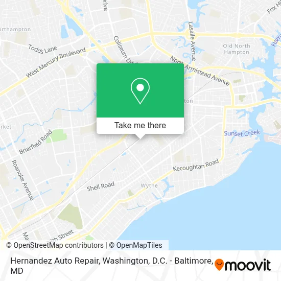 Hernandez Auto Repair map