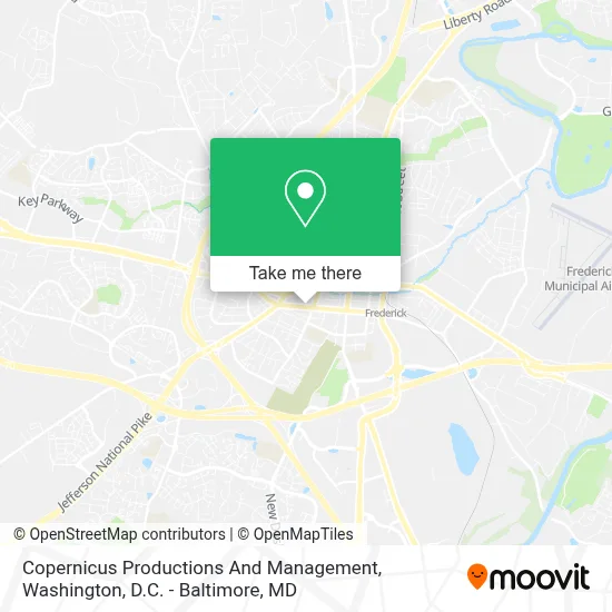 Copernicus Productions And Management map