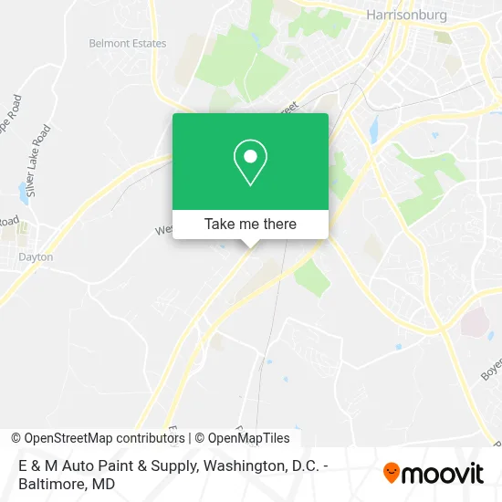 E & M Auto Paint & Supply map
