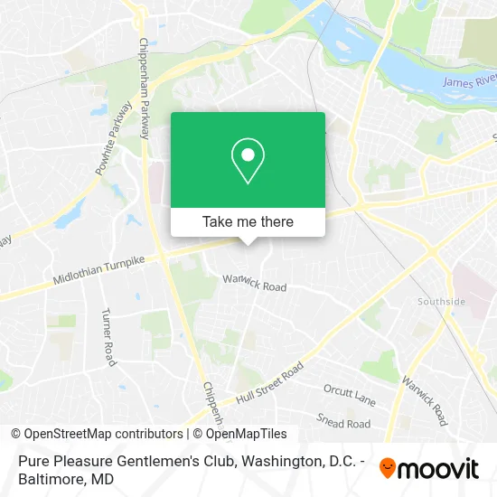 Pure Pleasure Gentlemen's Club map
