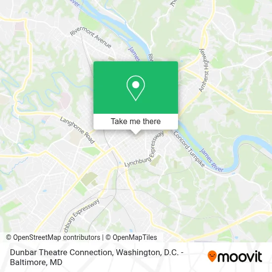 Dunbar Theatre Connection map