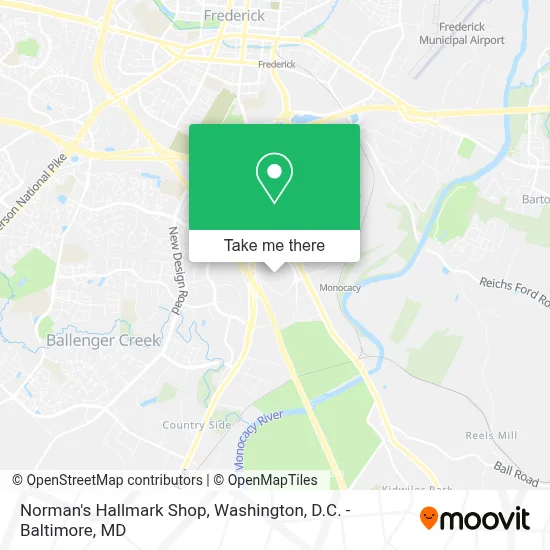 Norman's Hallmark Shop map