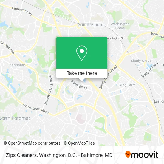 Zips Cleaners map