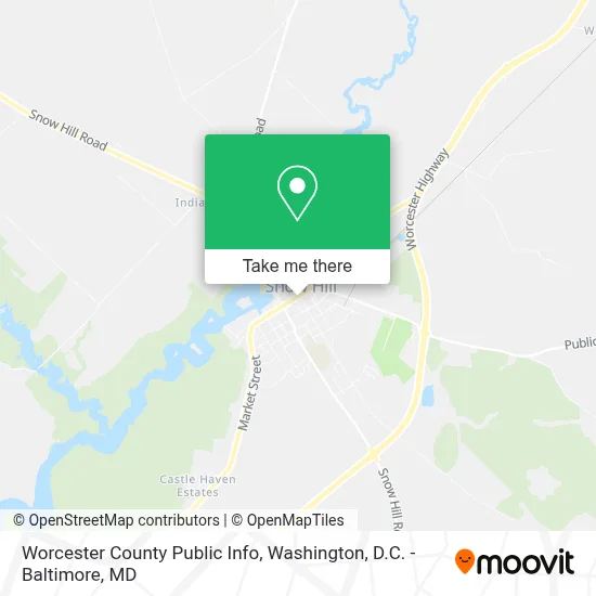 Worcester County Public Info map