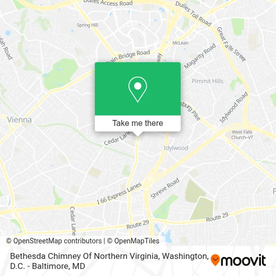 Bethesda Chimney Of Northern Virginia map
