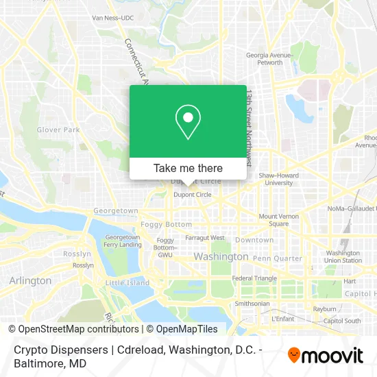 Crypto Dispensers | Cdreload map
