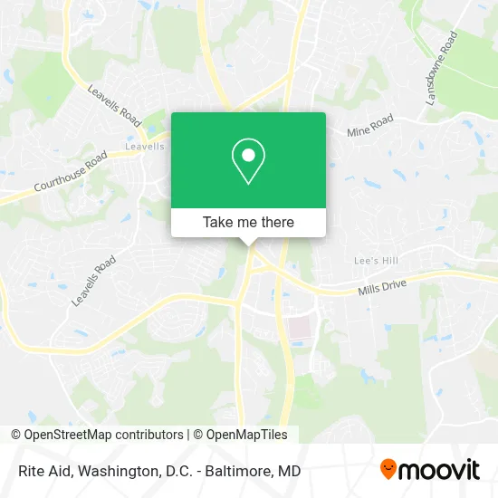 Rite Aid map
