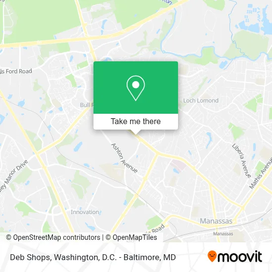 Deb Shops map