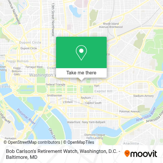 Bob Carlson's Retirement Watch map