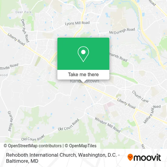 Rehoboth International Church map