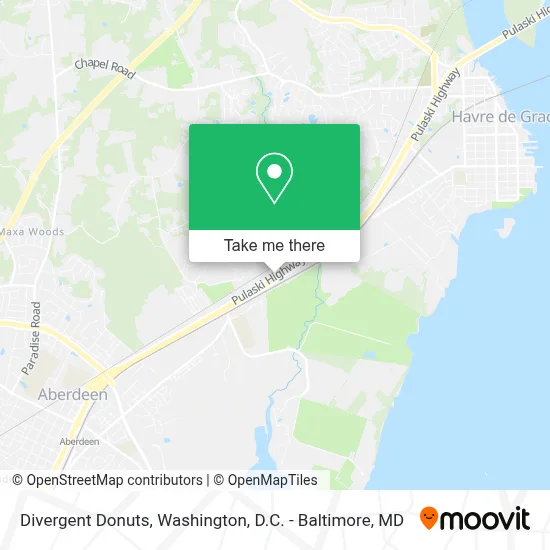 Divergent Donuts map