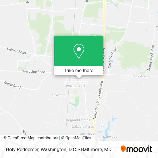 Holy Redeemer map