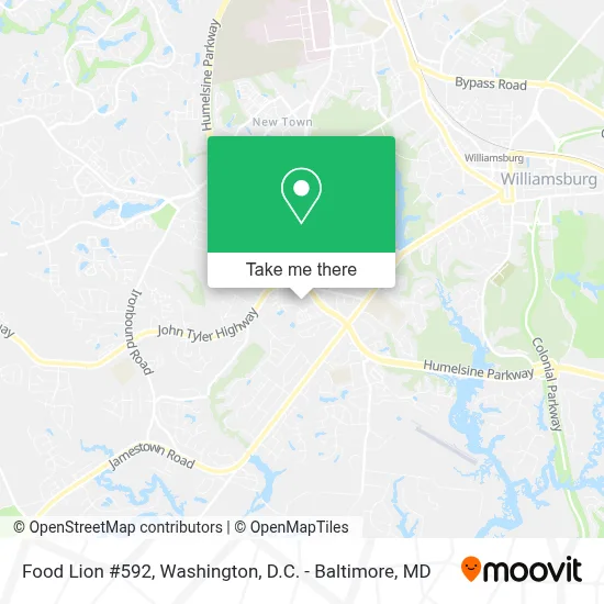 Food Lion #592 map