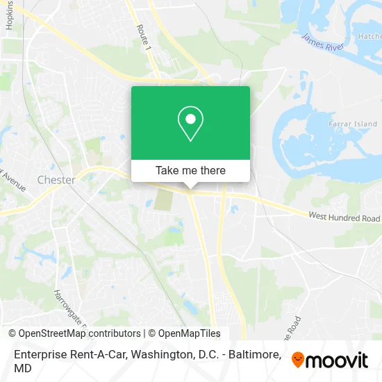 Enterprise Rent-A-Car map