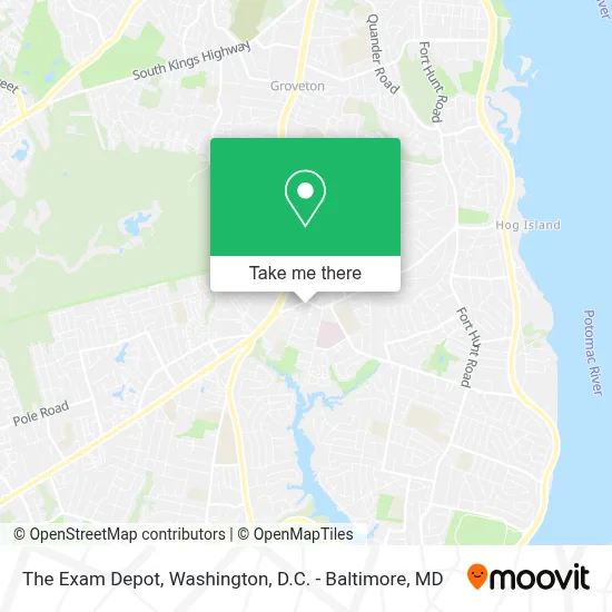 The Exam Depot map