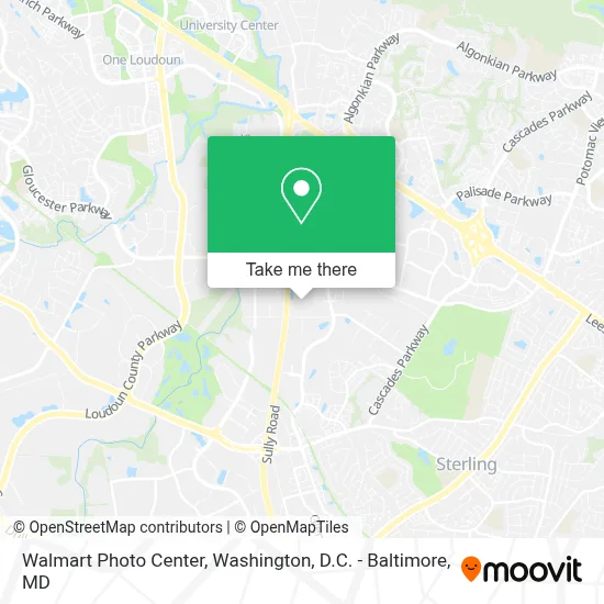 Walmart Photo Center map