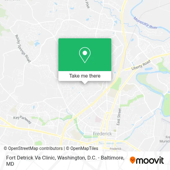 Fort Detrick Va Clinic map