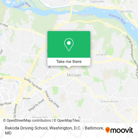 Rakoda Driving School map