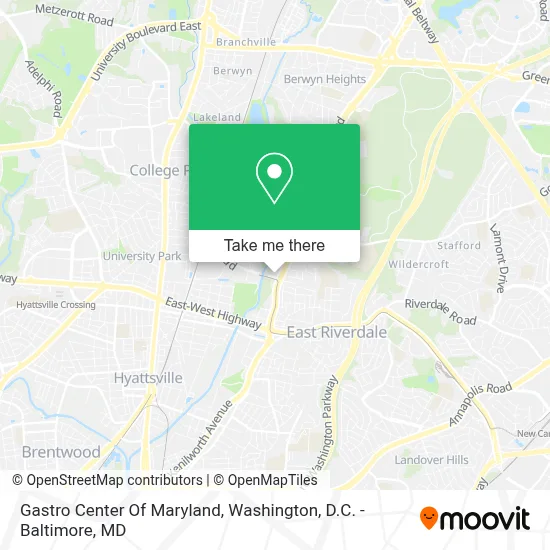 Gastro Center Of Maryland map