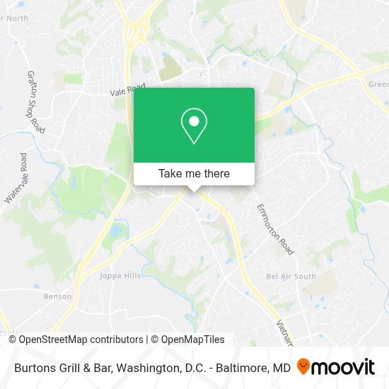 Burtons Grill & Bar map