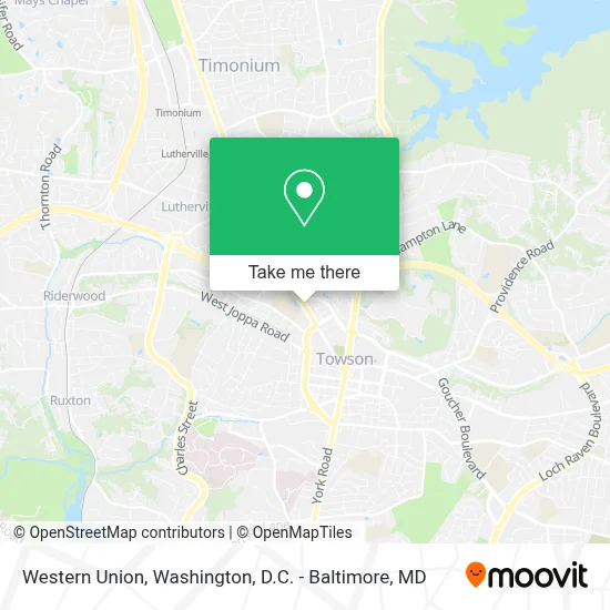 Western Union map