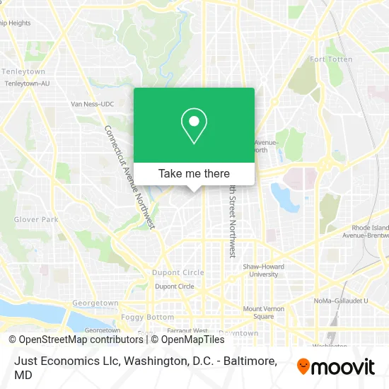 Just Economics Llc map