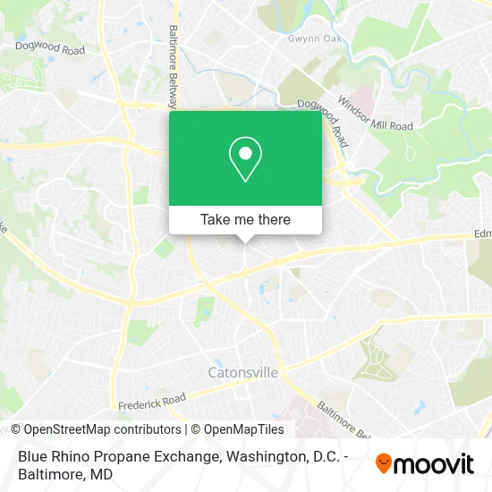 Blue Rhino Propane Exchange map