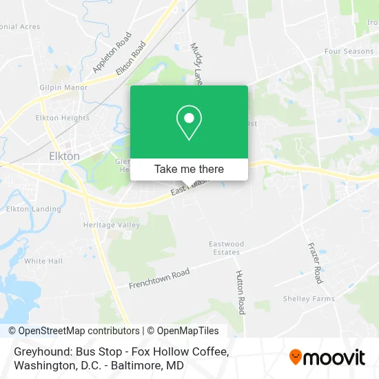 Greyhound: Bus Stop - Fox Hollow Coffee map
