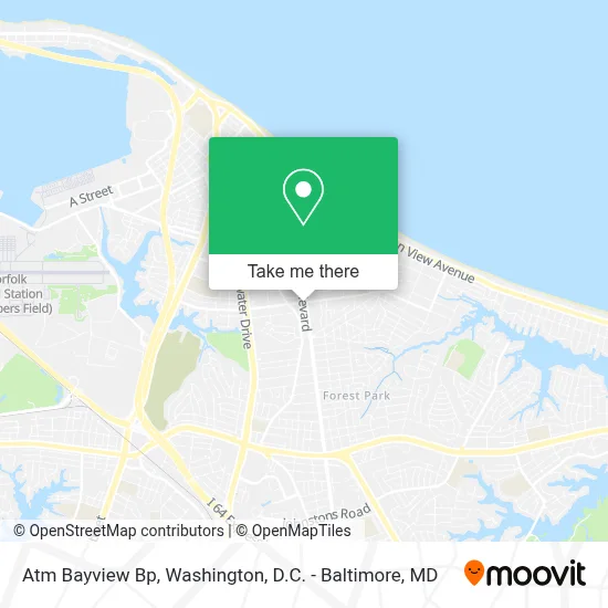 Atm Bayview Bp map