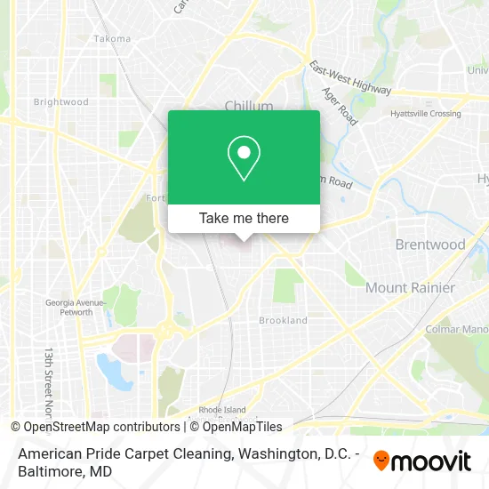 American Pride Carpet Cleaning map