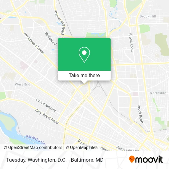 Tuesday map