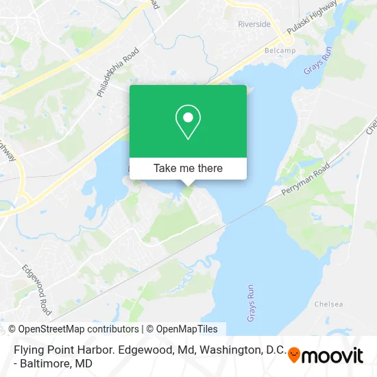 Flying Point Harbor.  Edgewood, Md map