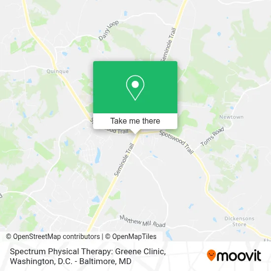 Spectrum Physical Therapy: Greene Clinic map