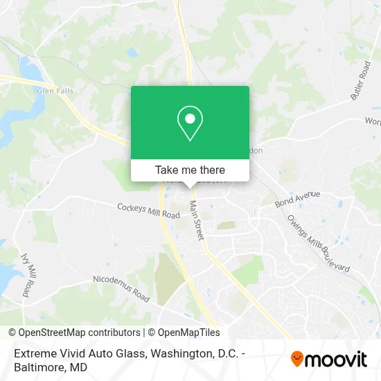 Extreme Vivid Auto Glass map