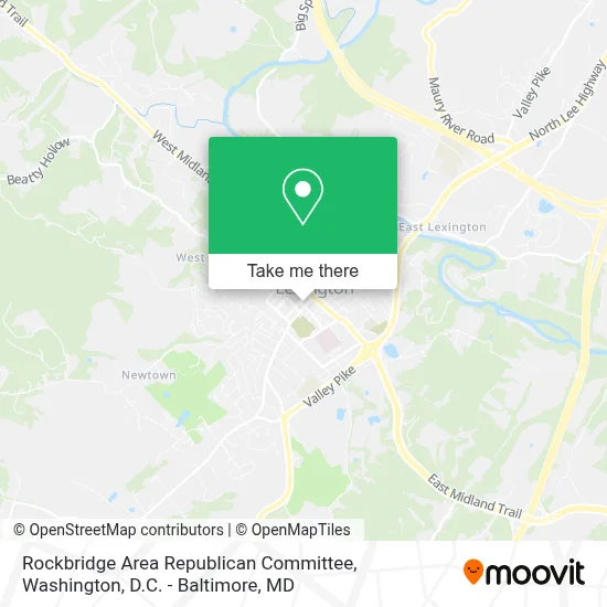 Rockbridge Area Republican Committee map