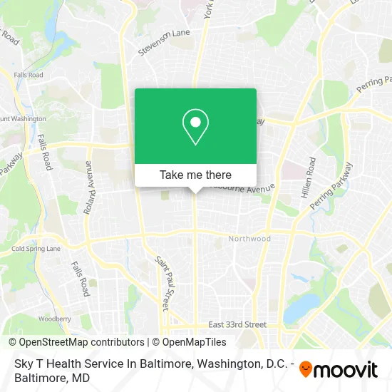 Sky T Health Service In Baltimore map