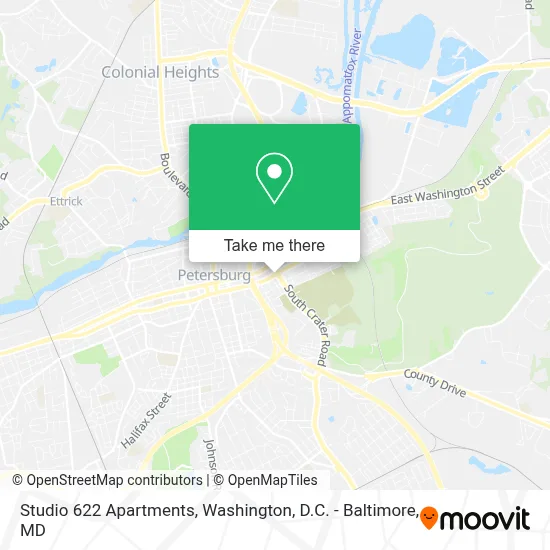 Studio 622 Apartments map