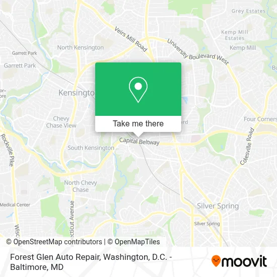 Forest Glen Auto Repair map