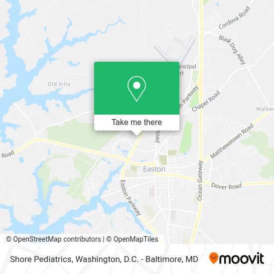Shore Pediatrics map