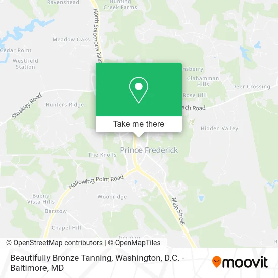 Beautifully Bronze Tanning map